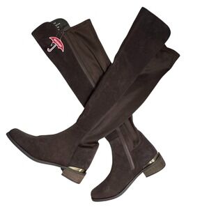 NEW Blondo Women's Valina Leather Waterproof Over-The-Knee Boots Size‎ 7M Brown